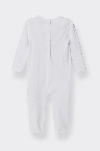 BABY WHITE TEDDY BEAR SLEEPSUIT GUESS 
