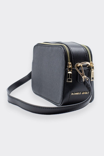 BLACK BAG WITH SHOULDER STRAP BY ROMEO GIGLI 