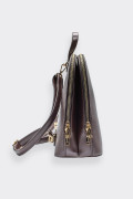 Romeo Gigli BACKPACK BROWN IN FAUX LEATHER