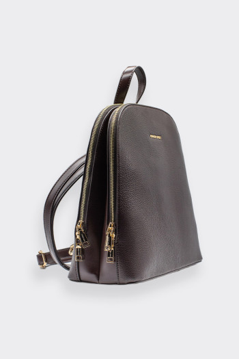 BACKPACK BROWN IN FAUX LEATHER BY ROMEO GIGLI 