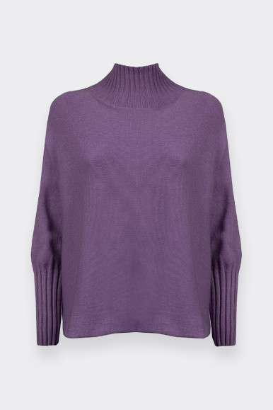 VIOLET OVERSIZE TURTLENECK SWEATER BY ROMEO GIGLI 