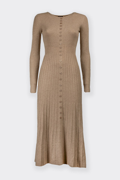 BEIGE DRESS WITH BUTTONS BY ROMEO GIGLI 