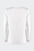 Refrigiwear WHITE LONG-SLEEVED T-SHIRT WITH POCKET