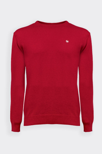 RED CREWNECK SWEATER IN WOOL BY MURPHY & NYE 