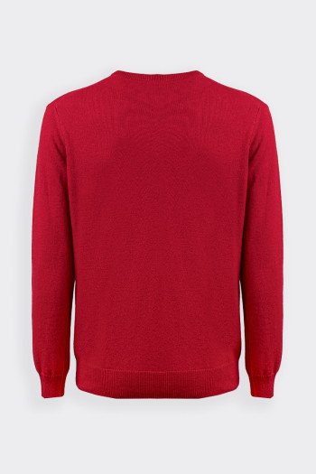 RED CREWNECK SWEATER IN WOOL BY MURPHY & NYE 