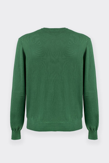 MURPHY & NYE GREEN COTTON AND CASMERE SWEATER 