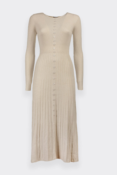 CREAM DRESS WITH BUTTONS BY ROMEO GIGLI 