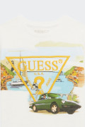 Guess WHITE VACATION SHORT SLEEVE T-SHIRT