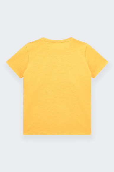 children's short-sleeved t-shirt made from 100% cotton. crew neck and contrasting print on front. regular fit.