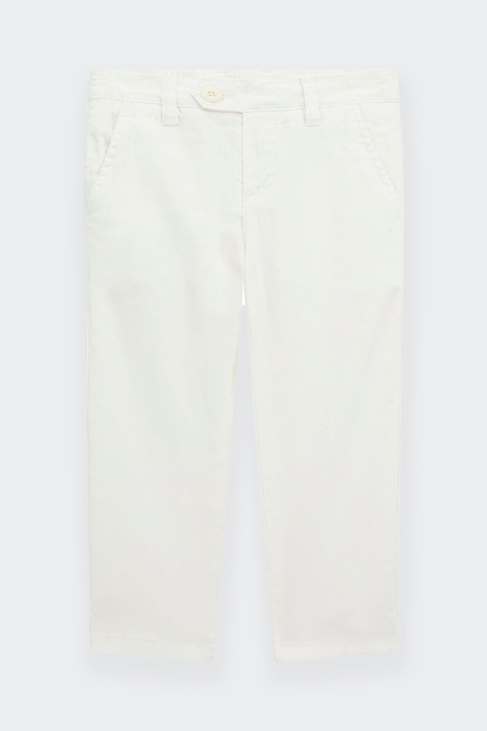 Guess WHITE SLIM FIT CHINO JOGGER TROUSERS