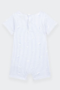 Guess STRIPED SUMMER BABY BLUE SLEEPSUIT