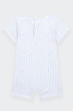 Guess STRIPED SUMMER BABY BLUE SLEEPSUIT
