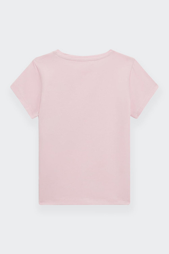 Guess GIRLS PINK T-SHIRT WITH POCKET