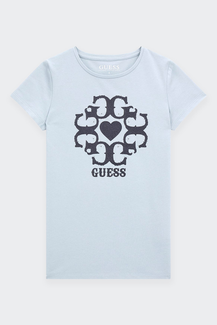 Realizzata in morbido cotone, questa t-shirt per bambina presenta un girocollo e maniche corte per un comfort ottimale. Il logo 