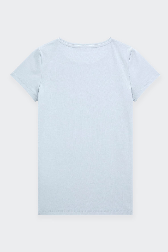 Realizzata in morbido cotone, questa t-shirt per bambina presenta un girocollo e maniche corte per un comfort ottimale. Il logo 