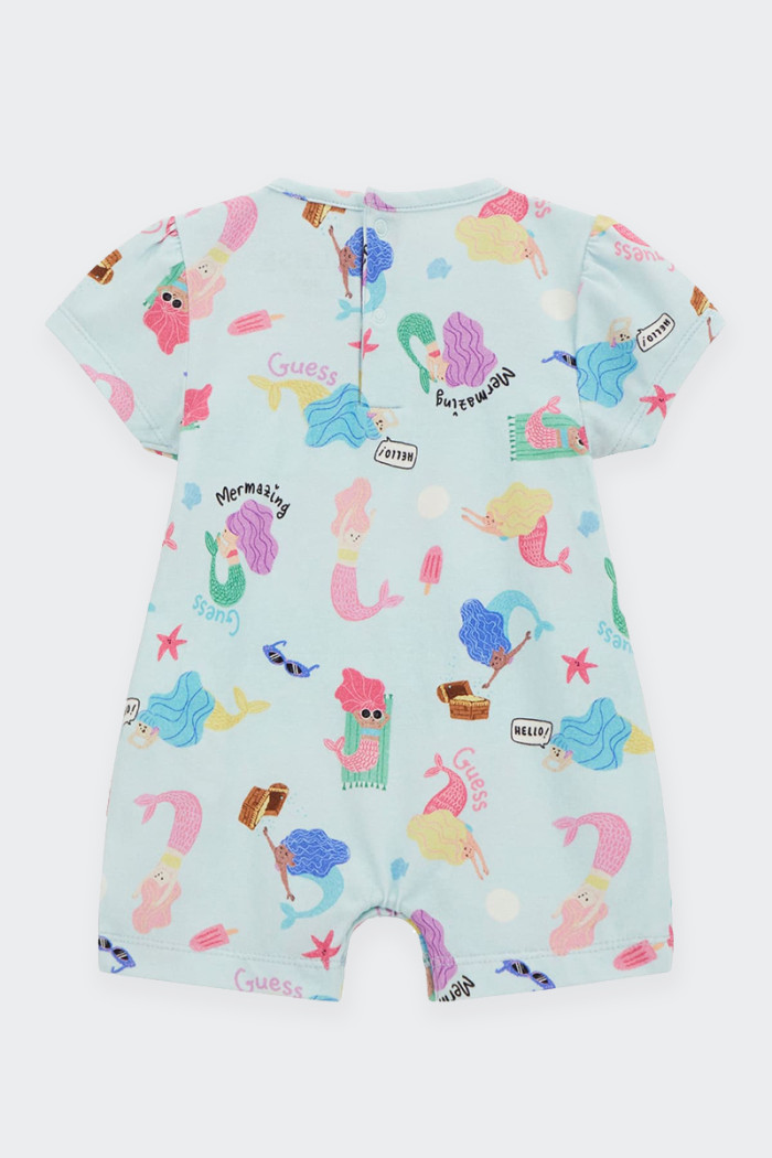baby suit made from soft jersey. round neck and practical snap fasteners. print all over. regular fit.