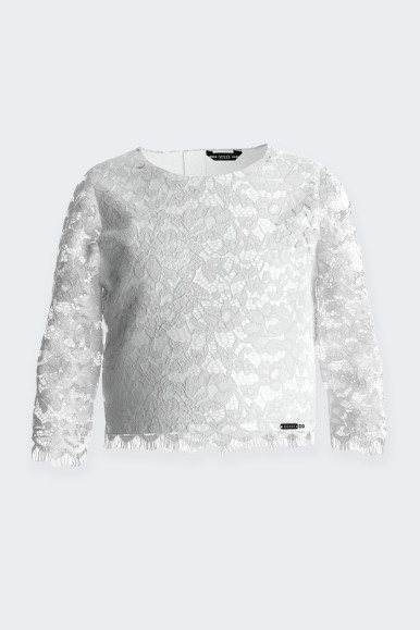 Guess WHITE CEREMONY LACE BLOUSE
