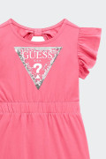 Guess FUXIA JERSEY DRESS WITH SEQUINS