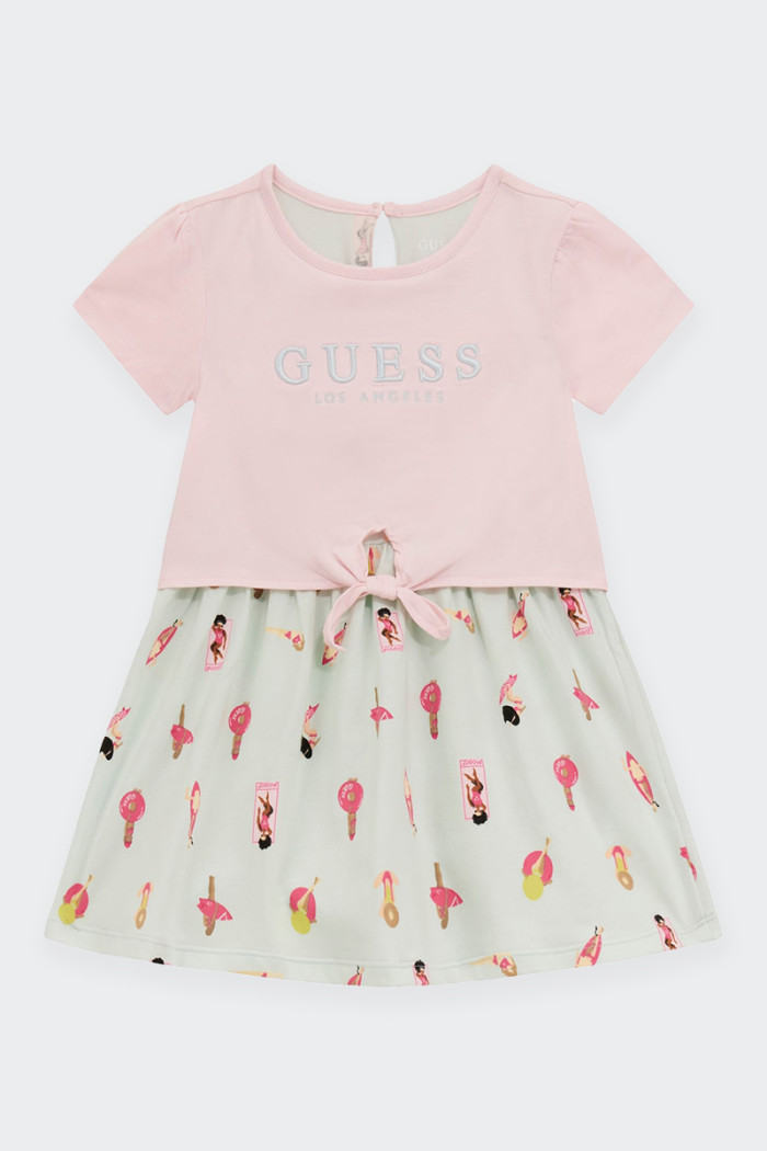 Guess PINK SHORT-SLEEVED DAY DRESS