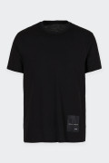 Armani Exchange REGULAR FIT T-SHIRT WITH BLACK PATCH