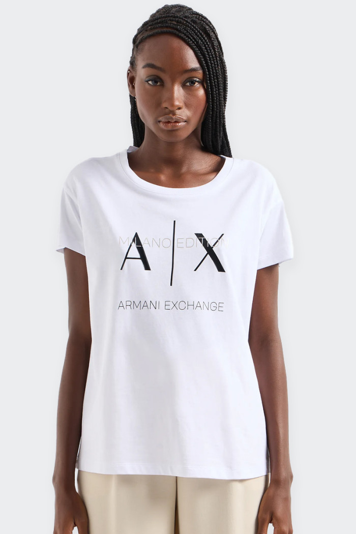 Armani Exchange RELAXED FIT WHITE T-SHIRT