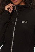 EA7 Emporio Armani ZIP HOODIE LADY BLACK