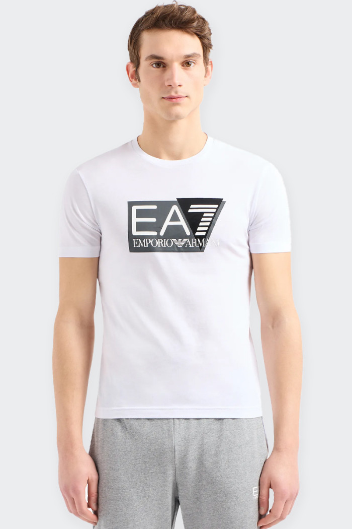 EA7 Emporio Armani VISIBILITY SHORT-SLEEVED T-SHIRT WHITE