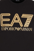 EA7 Emporio Armani T-SHIRT A MANICHE CORTE LOGO SERIES NERA