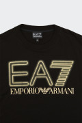 EA7 Emporio Armani SERIES LOGO T-SHIRT BOY MAXI LOGO BLACK