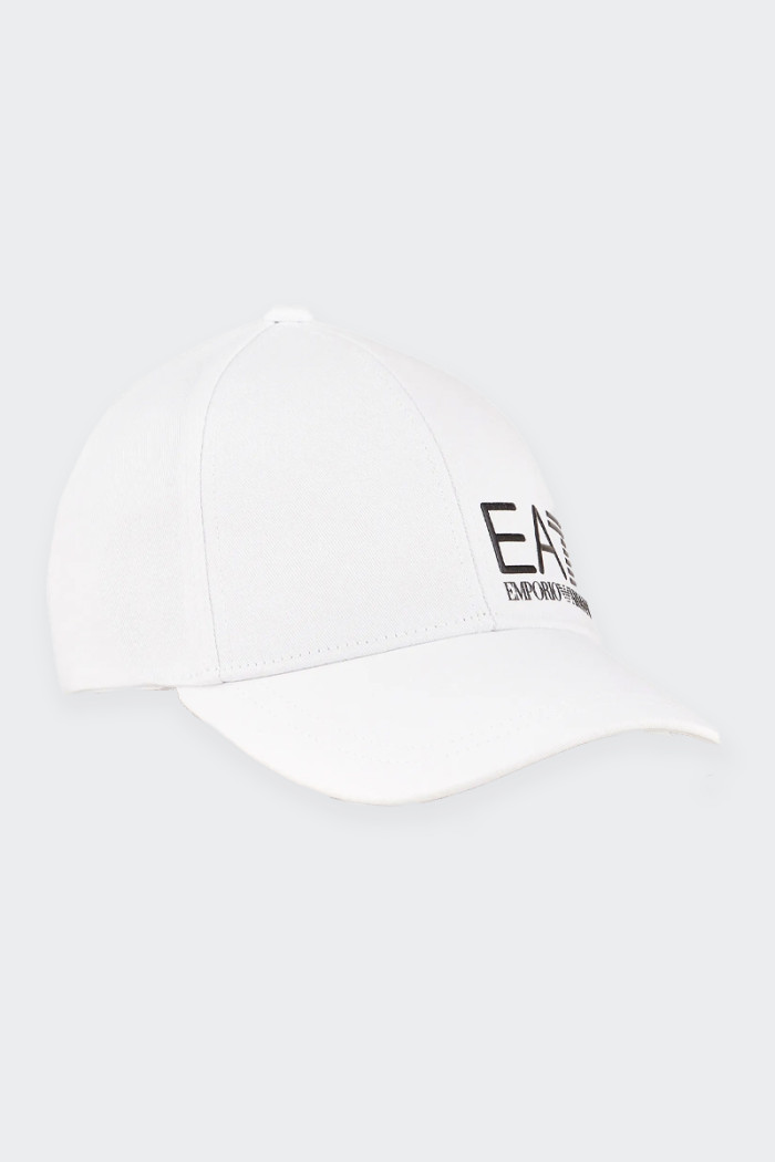 EA7 Emporio Armani WHITE UNISEX COTTON BASEBALL HAT