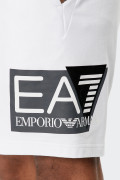 EA7 Emporio Armani WHITE COTTON VISIBILITY SHORTS