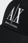 Armani Exchange HAT WITH VISOR AND BLACK LOGO