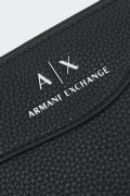 Armani Exchange WOMEN'S BLACK ZIP-AROUND WALLET