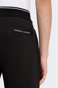 Armani Exchange BLACK FRENCH TERRY JOGGER PANTS
