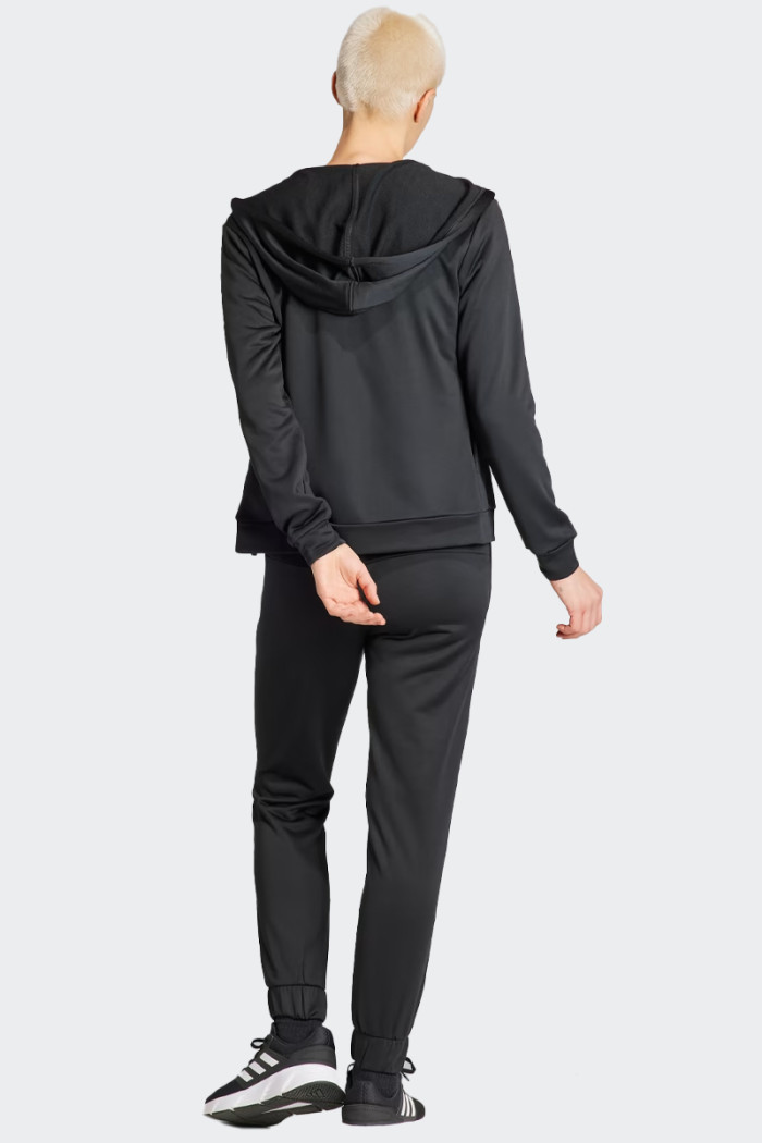 tuta Adidas completa da donna costituito da: Felpa con cappuccio e chiusura centrale a zip, tasche laterali e logo brand - Panta