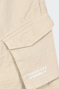 Energiers SHORTS WITH CARGO POCKETS BEIGE