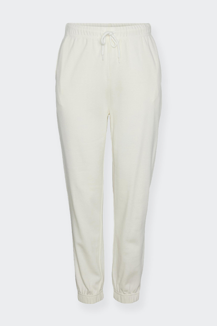 Pieces LIGHTWEIGHT WHITE TRACKSUIT TROUSERS