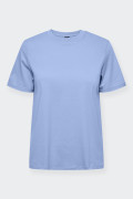 Pieces SHORT-SLEEVED ROUND-NECK BLUE T-SHIRT