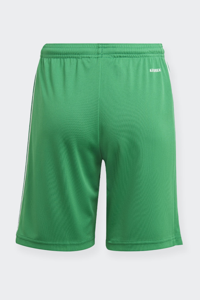 children's sports shorts with elasticated waistband, which ensure a comfortable and snug fit. AEROREADY technology keeps the ski