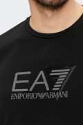 EA7 Emporio Armani 3D LOGO BLACK SHORT-SLEEVED T-SHIRT