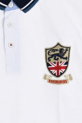 Energiers SHORT-SLEEVED POLO SHIRT WITH EMBROIDERED COAT OF ARMS