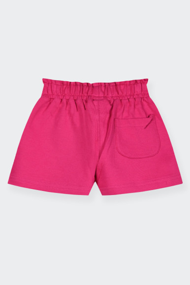 pantaloncini corti per bambina realizzati in cotone. taglio comodo e una coulisse elasticizzata con cordino per una vestibilità 