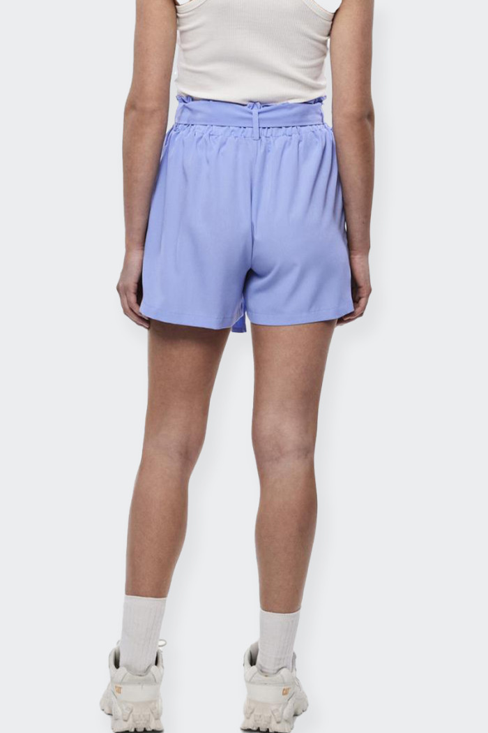 Women's Bermuda shorts with a high waist and belt fastening. The unlined design and comfortable fit make these shorts a must-hav