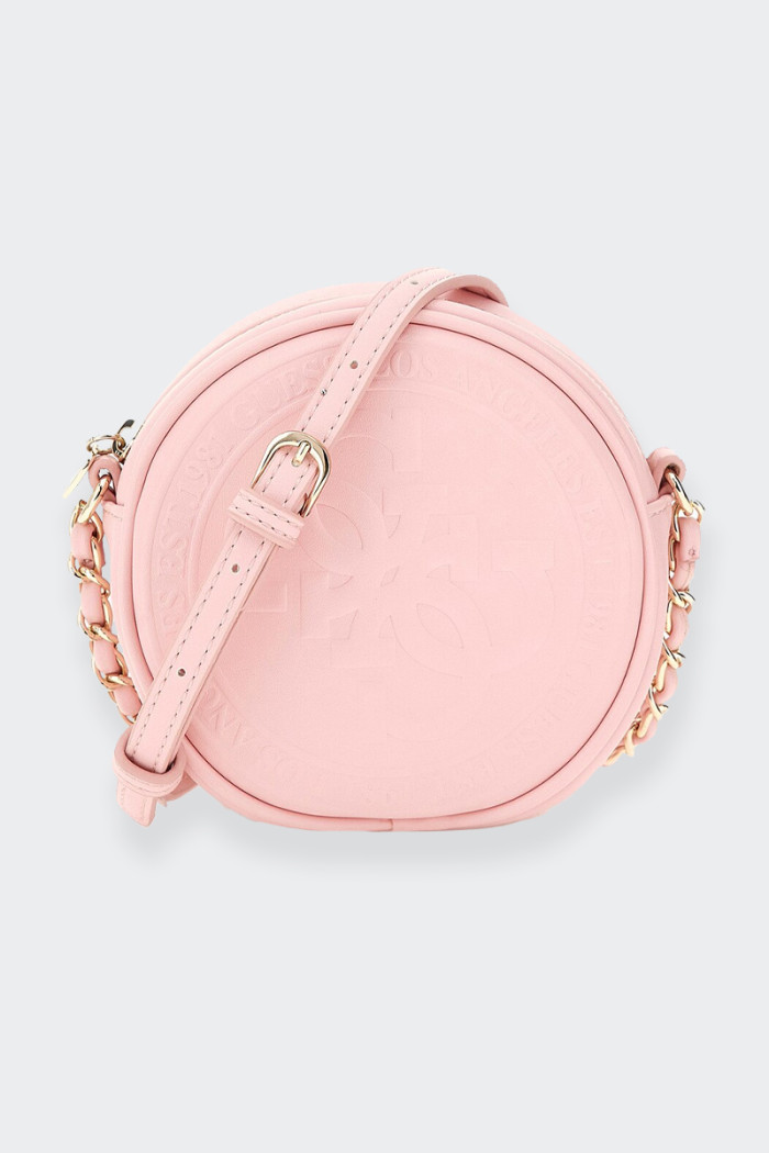 cute Guess handbag ideal for little girls. With its round shape and zip closure, this handbag is practical and safe for storing 