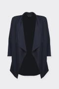Romeo Gigli BLUE NAVY SHORT JACKET WITHOUT BUTTONS