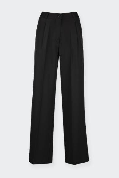 Palazzo trousers for women Romeo Gigli. Characterized by front pleats. Ideal to wear on any occasion. Fit high waist.