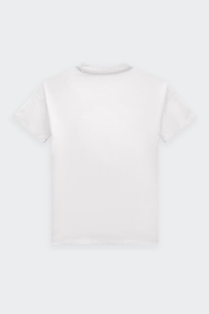 Guess DRIPPING COTTON T-SHIRT WHITE COLOR