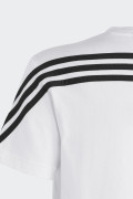 Adidas WHITE FUTURE ICON 3 STRIPES T-SHIRT