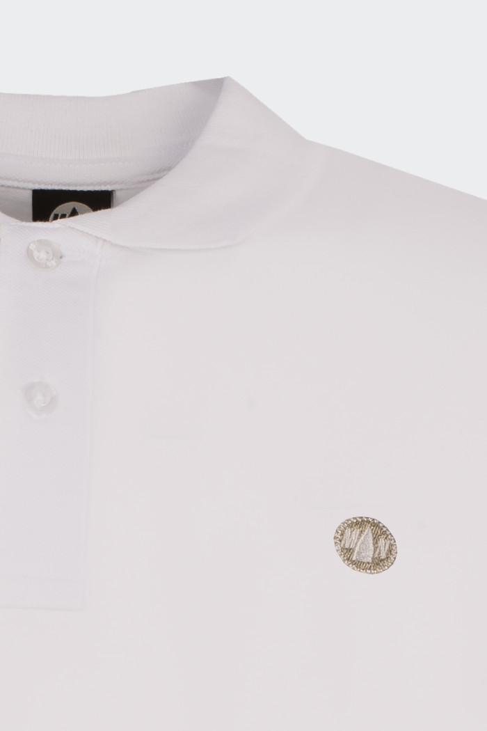 Murphy & Nye WHITE POLO IN COTTON STRETCH