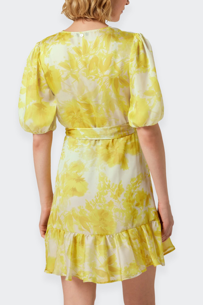 Liu Jo SHORT YELLOW FLORAL DRESS